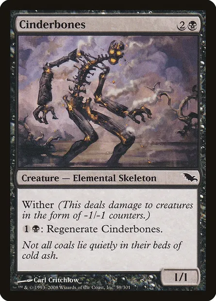 Cinderbones, Magic card SHM 59 — Shadowmoor set