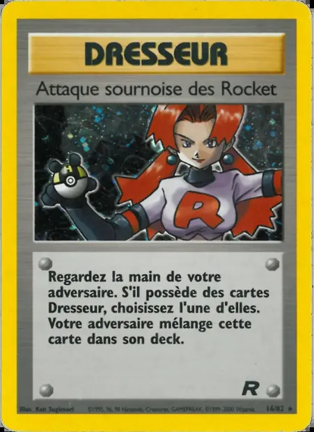 Attaque sournoise des Rocket, carte Pokémon TR 16 — extension Team Rocket