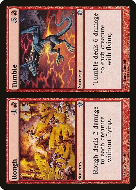 Rough // Tumble, carte Magic C13 118 — extension Commander 2013