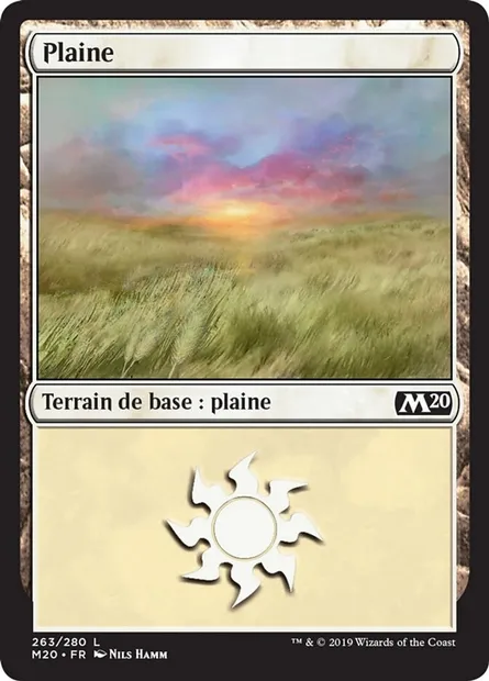 Plaine, carte Magic M20 263 — extension Core Set 2020