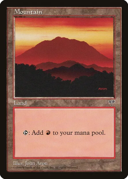 Mountain, Magic card MIR 346 — Mirage set