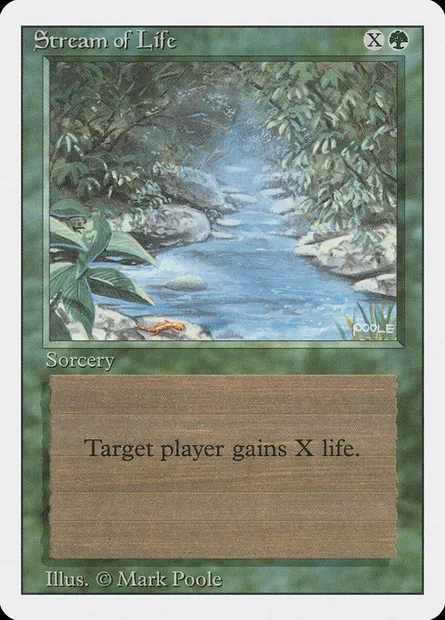 Source de vie, carte Magic 3ED 217 — extension Revised Edition