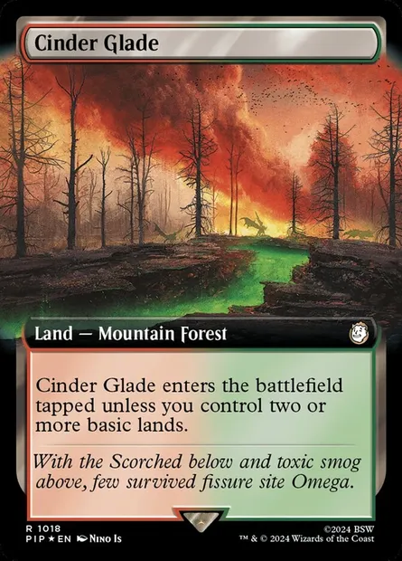 Cinder Glade, Magic card PIP 1018 — Fallout set