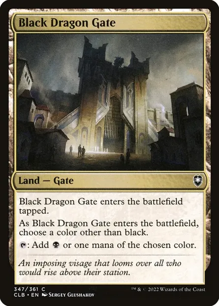 Black Dragon Gate, Magic card CLB 347 — Commander Legends: Battle for Baldur's Gate set