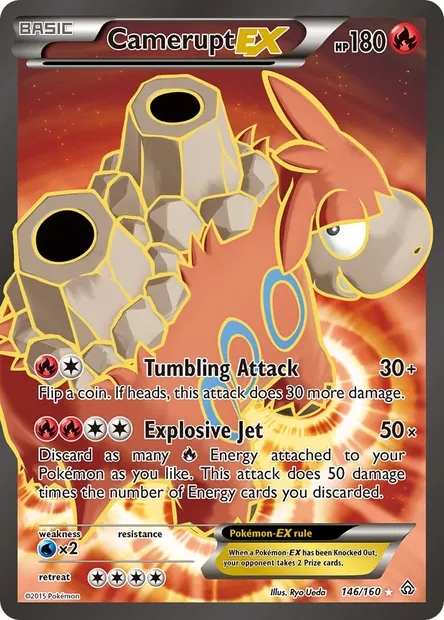 Camerupt EX, Pokémon card PRC 146 — Primal Clash set