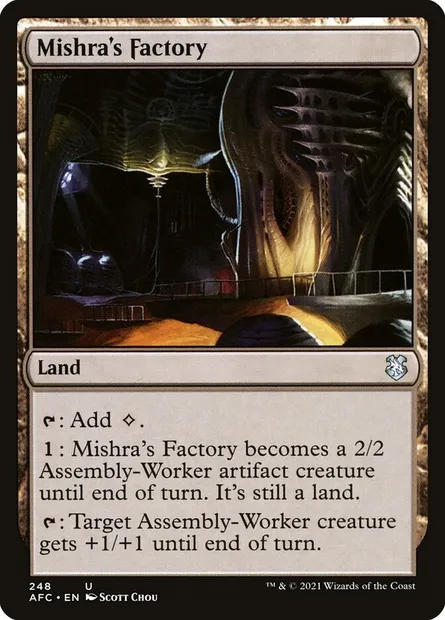 Mishra's Factory, Magic card AFC 248 — Forgotten Realms Commander set