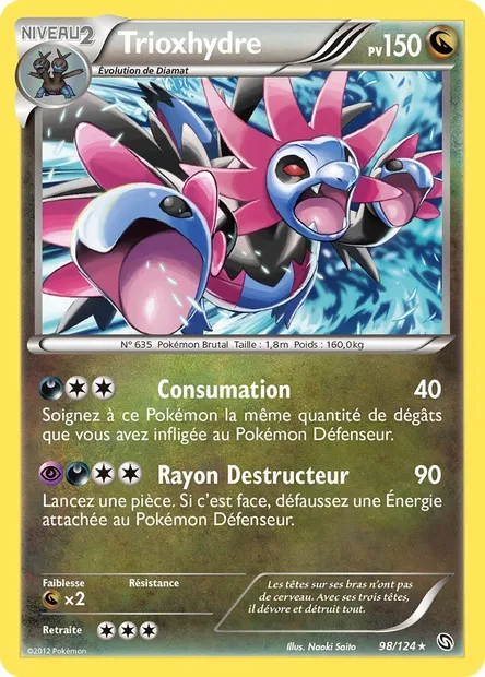 Trioxhydre, carte Pokémon DRX 98 — extension Dragons Éxaltés