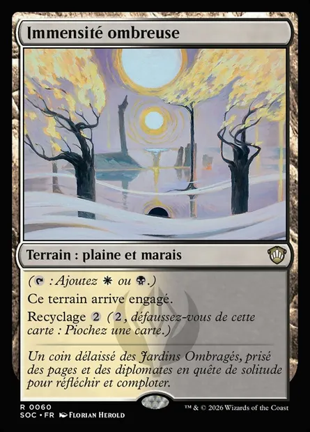 Immensité ombreuse, carte Magic SOC 60 — extension Secrets of Strixhaven Commander