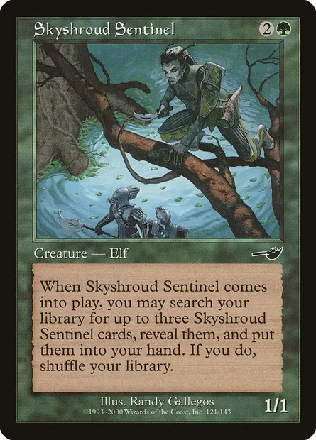 Skyshroud Sentinel, Magic card NEM 121 — Nemesis set