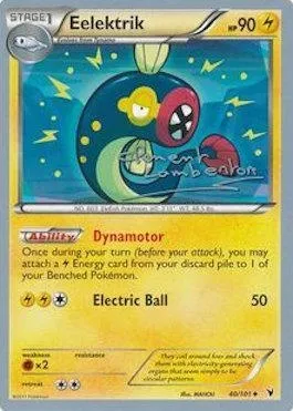 Lampéroie, carte Pokémon WCD13 040 — extension World Championship Decks 2013
