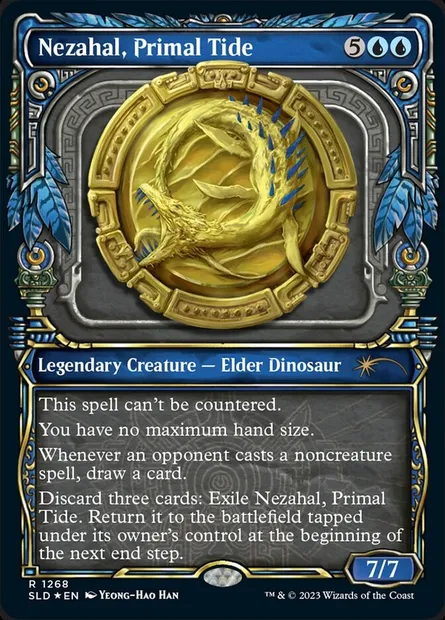 Nezahal, Marée primordiale, carte Magic SLD 1268 — extension Secret Lair Drop
