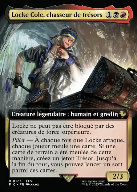 Locke, chasseur de trésor, carte Magic FIC 177 — extension Final Fantasy Commander