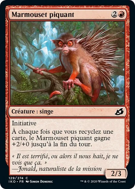 Marmouset piquant, carte Magic IKO 129 — extension Ikoria: Lair of Behemoths