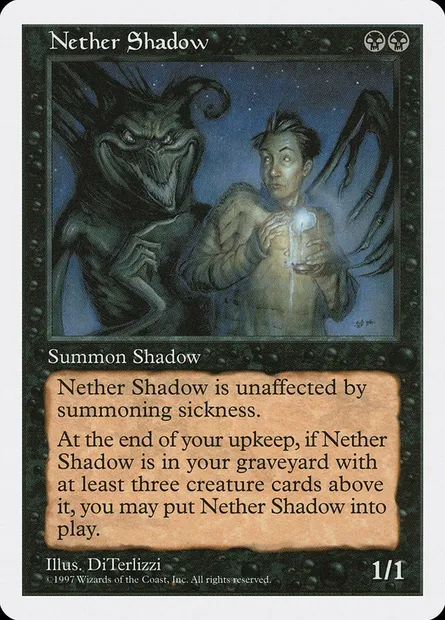 Nether Shadow, Magic card 5ED 183 — Fifth Edition set