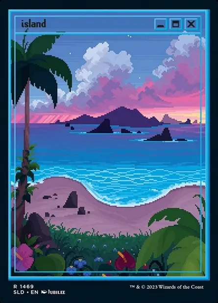 Island, Magic card SLD 1469 — Secret Lair Drop set