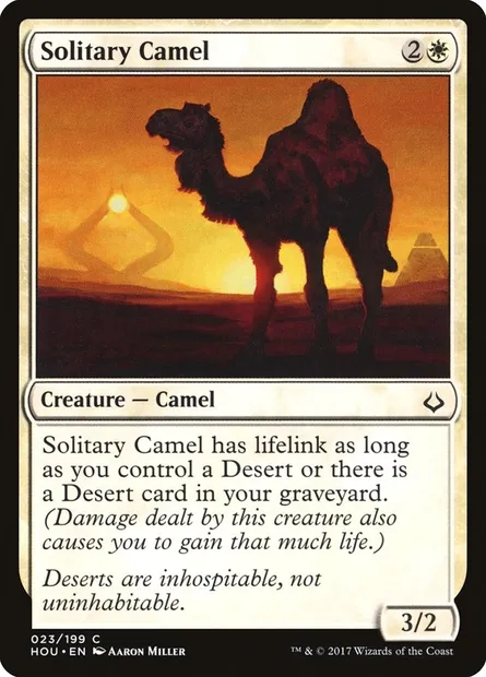 Solitary Camel, Magic card HOU 23 — Hour of Devastation set