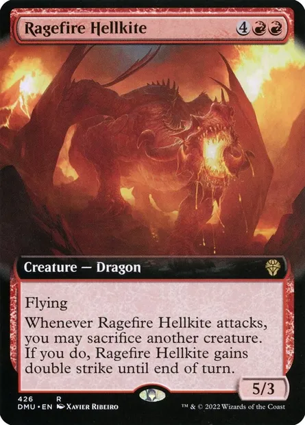 Ragefire Hellkite, Magic card DMU 426 — Dominaria United set