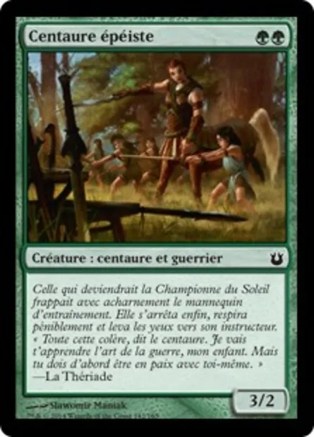 Centaure épéiste, carte Magic BNG 142 — extension Créations divines