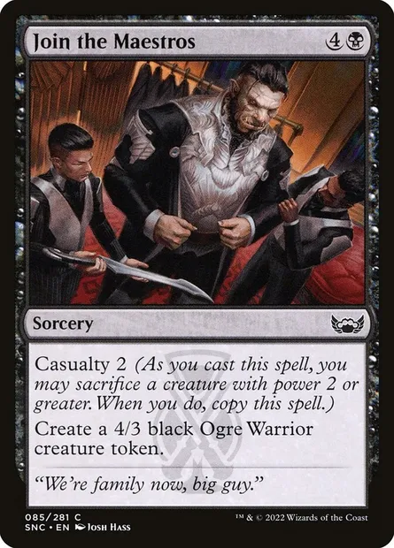 Join the Maestros, Magic card SNC 85 — Streets of New Capenna set