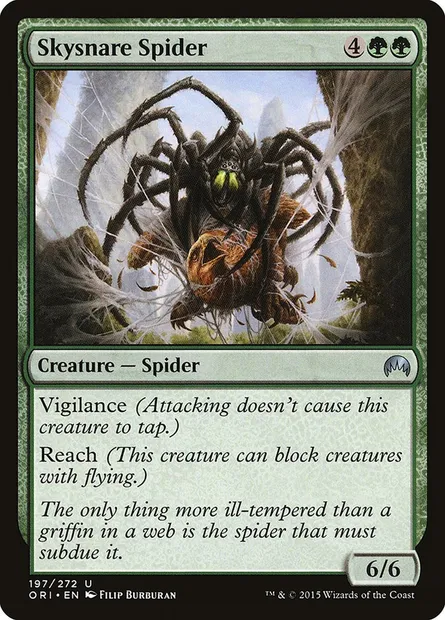 Skysnare Spider, Magic card ORI 197 — Magic Origins set