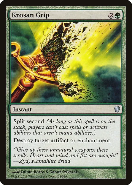 Krosan Grip, Magic card C13 153 — Commander 2013 set