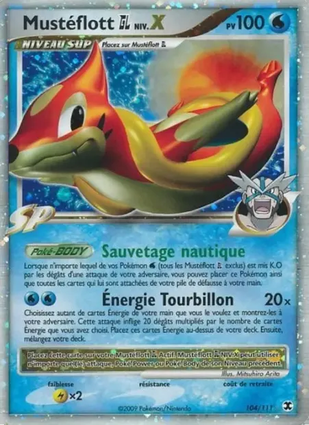 Mustéflott GL Niv. X, carte Pokémon RR 104 — extension Rivaux Émergeants
