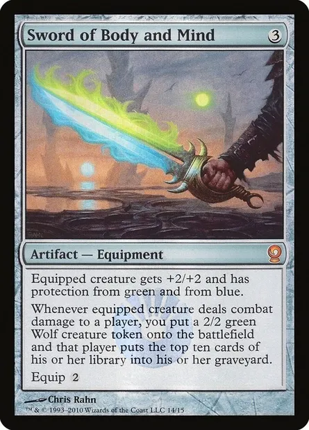 Épée de corps et d'esprit, carte Magic V10 14 — extension From the Vault: Relics