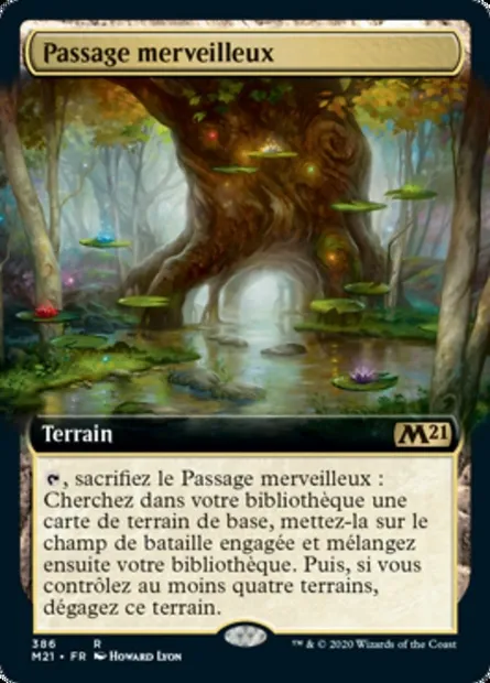 Passage merveilleux, carte Magic M21 386 — extension Core Set 2021