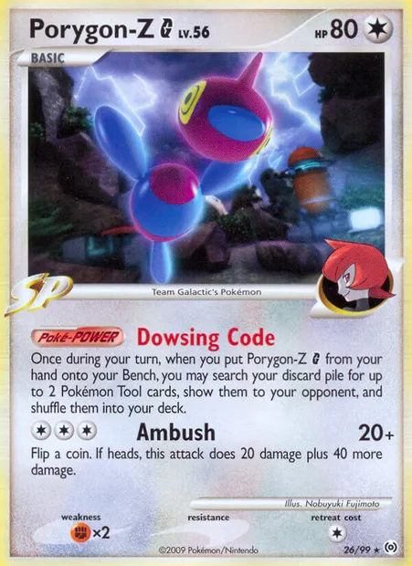 Porygon-Z G, Pokémon card AR 26 — Arceus set