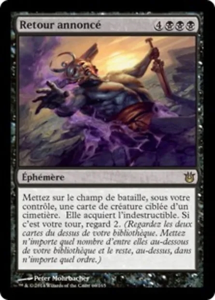 Retour annoncé, carte Magic BNG 69 — extension Créations divines