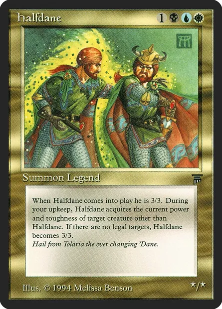 Halfdane, carte Magic LEG 229 — extension Legends