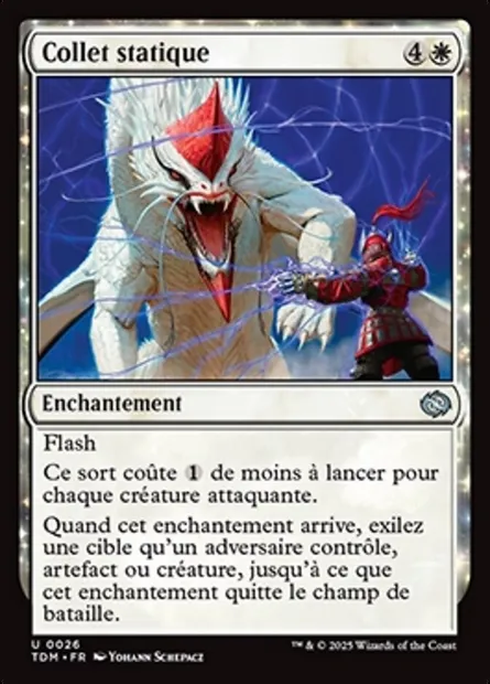 Collet statique, carte Magic TDM 26 — extension Tarkir: Dragonstorm