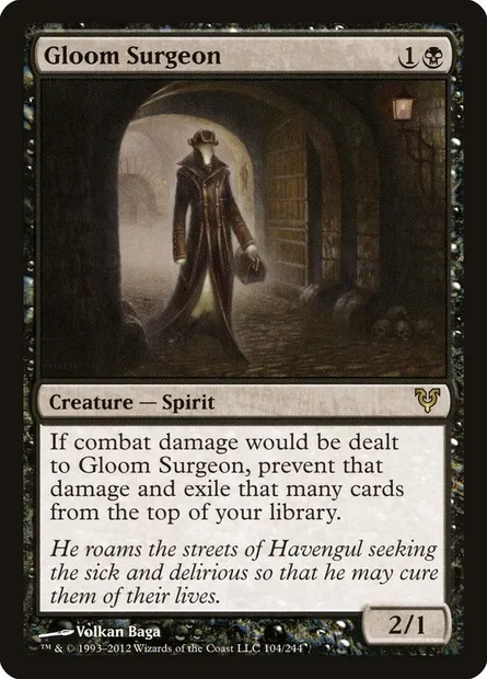 Gloom Surgeon, Magic card AVR 104 — Avacyn Restored set