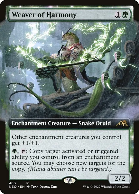 Weaver of Harmony, Magic card NEO 483 — Kamigawa: Neon Dynasty set