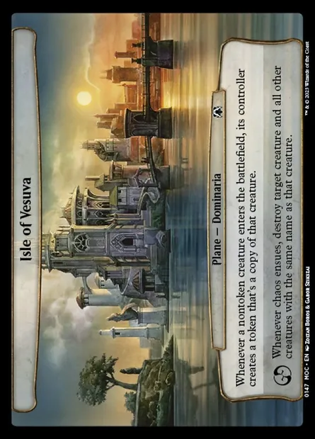 Isle of Vesuva, Magic card MOC 147 — March of the Machine Commander set