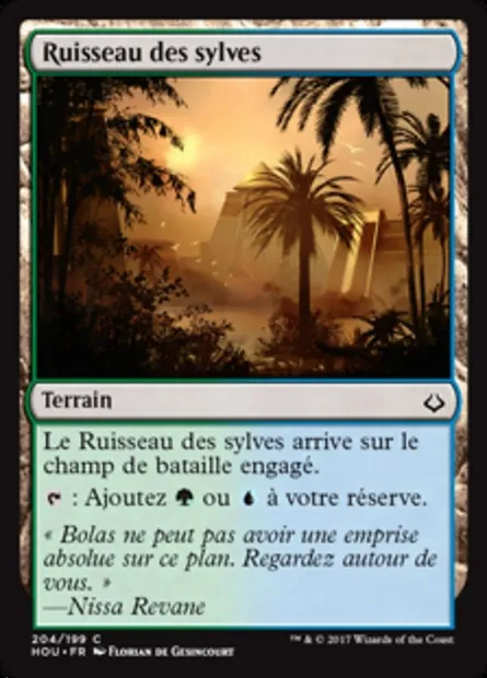 Ruisseau des sylves, carte Magic HOU 204 — extension L’âge de la destruction