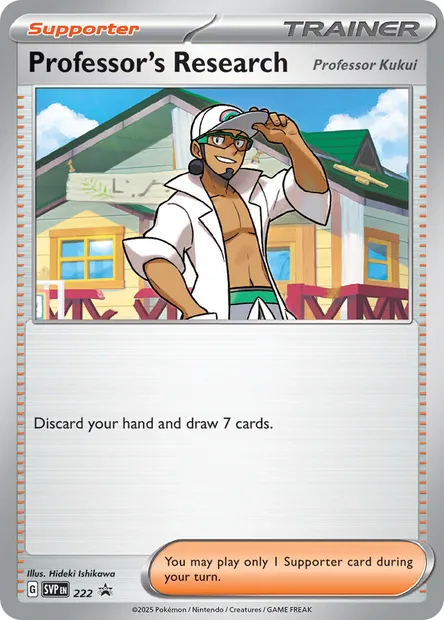 Professor's Research, Pokémon card PR-SV 222 — SVP Black Star Promos set