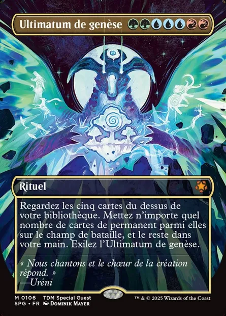 Ultimatum de genèse, carte Magic SPG 106 — extension Special Guests