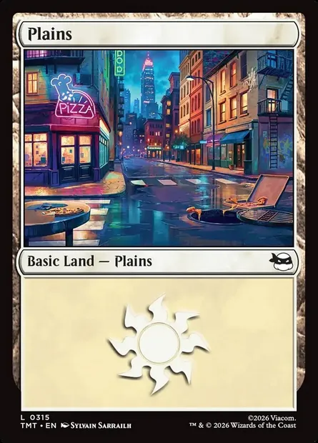 Plaine, carte Magic TMT 315 — extension Teenage Mutant Ninja Turtles