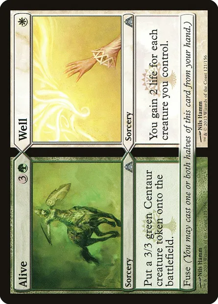 Alive // Well, Magic card DGM 121 — Dragon's Maze set