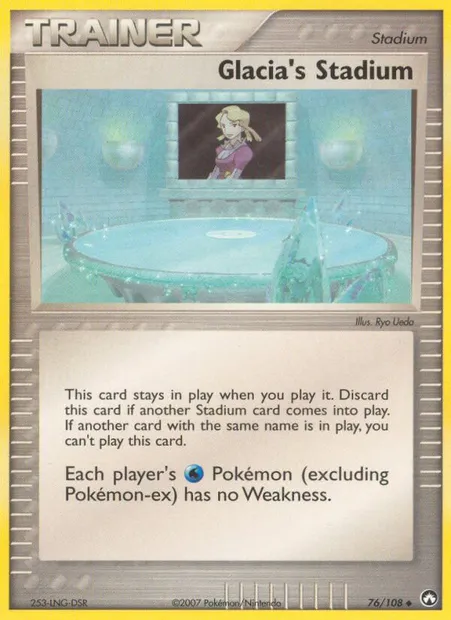 Glacia's Stadium, Pokémon card PK 76 — Power Keepers set