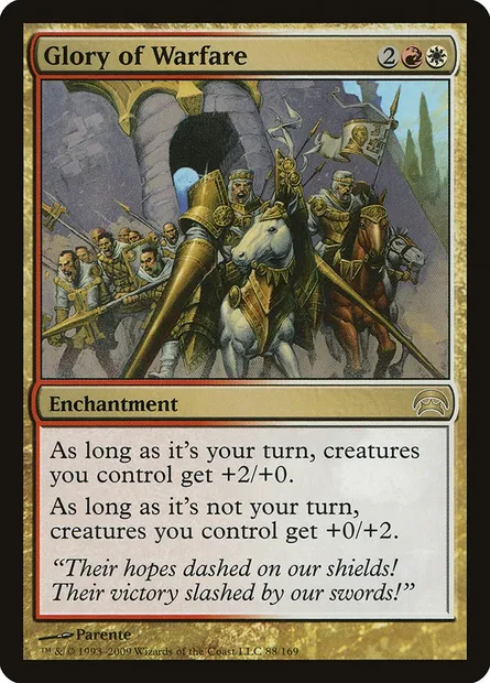 Gloire du combat, carte Magic HOP 88 — extension Planechase