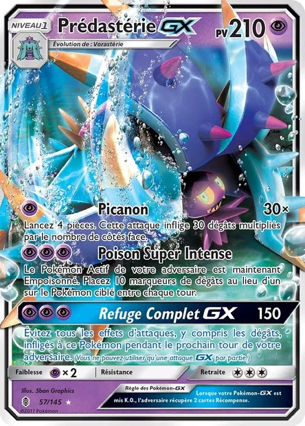 Prédastérie GX, carte Pokémon GRI 57 — extension Gardiens Ascendants