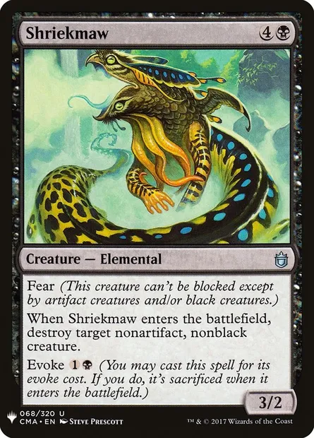 Shriekmaw, Magic card PLST CMA-68 — The List set