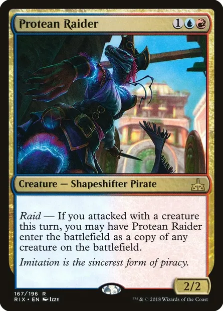 Protean Raider, Magic card RIX 167 — Rivals of Ixalan set