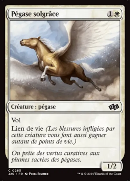 Pégase solgrâce, carte Magic J25 265 — extension Foundations Jumpstart