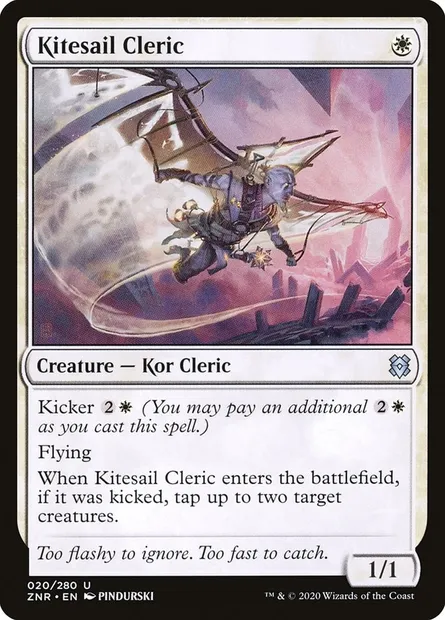 Kitesail Cleric, Magic card ZNR 20 — Zendikar Rising set
