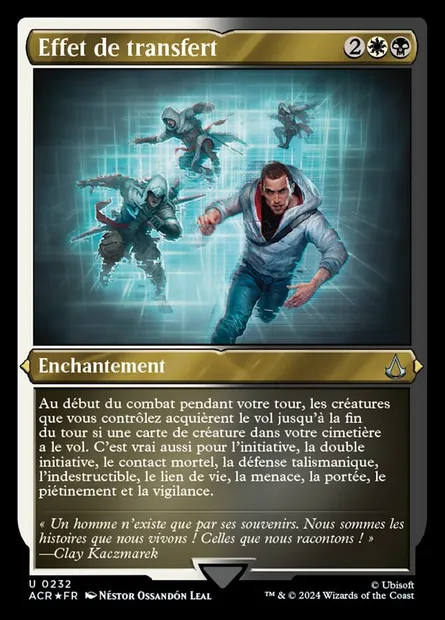 Effet de transfert, carte Magic ACR 232 — extension Assassin's Creed
