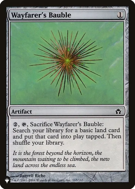 Wayfarer's Bauble, Magic card PLST 5DN-165 — The List set