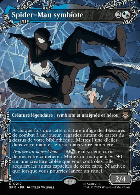 Spider-Man symbiote, carte Magic SPM 217 — extension Marvel's Spider-Man